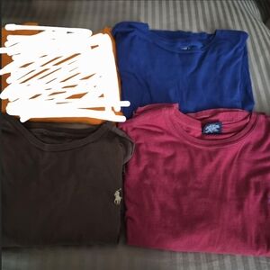 Ralph Lauren T-Shirt Collection - Blue, Pink, Brown, Orange